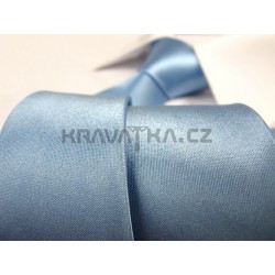 Svetlo modrá kravata SLIM - lesklá