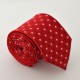 Červená kravata s kostičkama 3 ANGELO di MONTI 