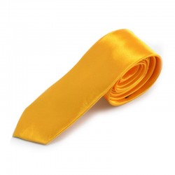 Žluto/zlatá kravata - lesklá