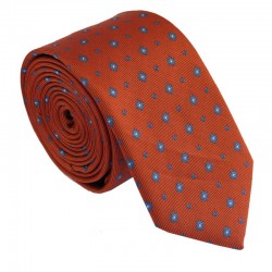 Tmavě oranžová kravata ANGELO di MONTI ADM-210